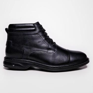 Imagem de Bota Masculina Jota Pe 3D Force Couro Carneiro Premium, Preto, 40