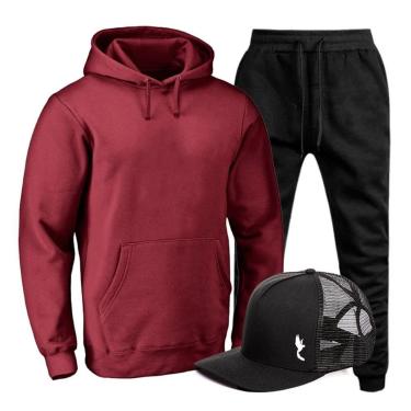 Imagem de Conjunto Moletom Confortavel Com Boné-Masculino
