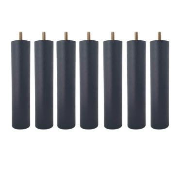 Imagem de Kit 6 Pés De Cama Box Baú 20cm Casal Pés De Madeira Palito