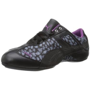 Imagem de PUMA Tênis feminino Takala Animal com cadarço, Preto/Grisaille, 8