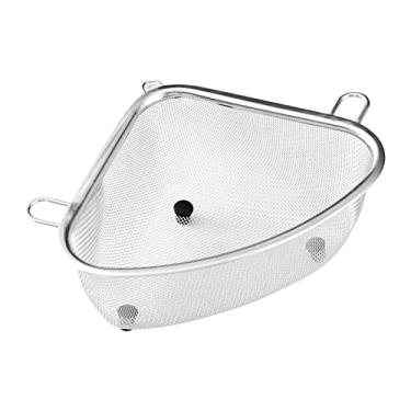 Imagem de Coador Conveniente Escorredor para Serviço Pesado Rack de Pia Reutilizável com de Espaço de Dregem para Vegetais Frutas Legu , Pendurado L