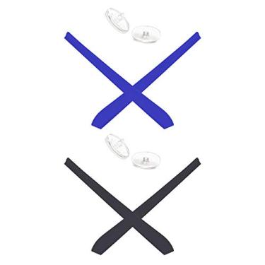 Imagem de Mryok — Protetor nasal de substituição para óculos de sol Oakley Wingspan – Opções, Blue & Black, One Size