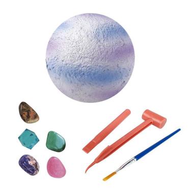 Imagem de Pedra de Escavação Arqueológica Infantil Os Oito Planetas do Sistema Solar Brinquedo de Aventura