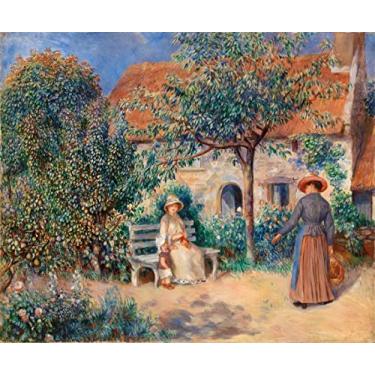 Imagem de Na Bretanha (1886) de Pierre-Auguste Renoir - 50x60 - Tela Canvas Para Quadro