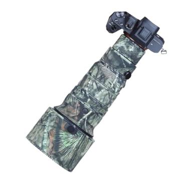 Imagem de MUEAST Capa de chuva para lente camuflada à prova d'água para lente SIGMA 500 mm F5.6 DG DN OS capa de proteção de lentes (cor: # Camuflagem de pinheiro)