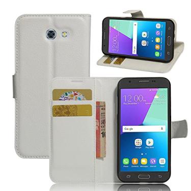 Imagem de Capa para Samsung Galaxy J3 Prime – Capa carteira flip de couro PU de alta qualidade para Samsung Galaxy J3 Prime, capa de proteção de telefone estilo empresarial, capa com [compartimentos para