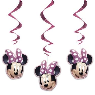 Imagem de Unique Hanging Minnie Mouse Party Decorations 26", 3 Ct.