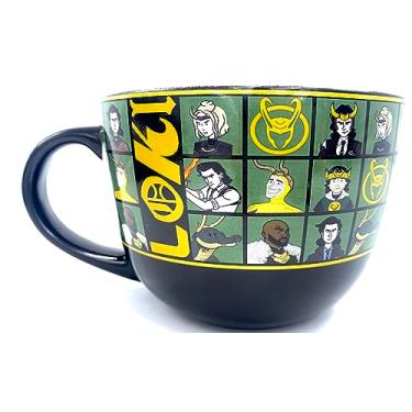 Imagem de Silver Buffalo Disney Marvel Studios Loki Glorious Purpose Caneca de sopa de cerâmica - Tigela para sorvete, cereal, aveia - Colecionáveis comporta 680 g
