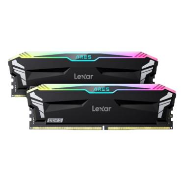 Imagem de Lexar 32 GB (2 x 16 GB) ARES RGB DDR5 RAM 6800MT/s CL34 Memória Desktop - Compatível com Intel XMP 3.0 e AMD Expo, Preto (LD5U16G68C34LA-RGD)