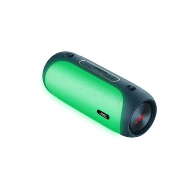 Imagem de JVC Alto-falante portátil sem fio iluminado com saídas máximas de 30 W, som dinâmico, Bluetooth 5.0, capacidade TWS, USB-C, entrada auxiliar, vida útil da bateria de até 6 horas - SPPA7BTA (marinho)