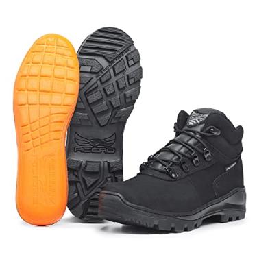 Imagem de Bota Militar Tatica Padrão Americano Cano Curto Acero Couro (44, Preto)