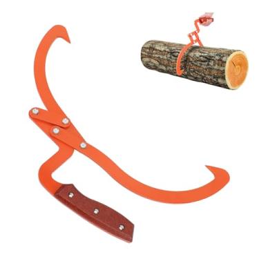 Imagem de Ferramenta Levantamento Pinças para Toras 13,8 pol. para Toras Pesadas, Pinças Deslizamento Aço Premium Com Design Garra águia, Garra Elevação Aço Com Cabo Madeira