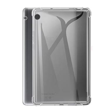 Imagem de Zrengp Capa transparente à prova de choque para Huawei Matepad, ultrafina, leve, TPU, capa protetora macia e transparente para Huawei MediaPad (para MediaPad M3 8.4 BTV-W09/DL09 d-01J)