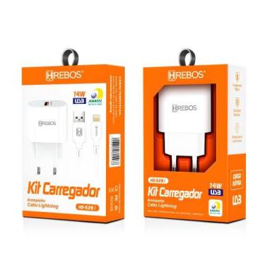 Imagem de Carregador Completo Turbo 14W Lightning Hrebos HS-529i