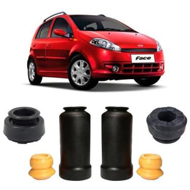 Imagem de Kit Batente Coxim Refil Dianteiro Chery Face 2010 2011 12 - Auto Flex