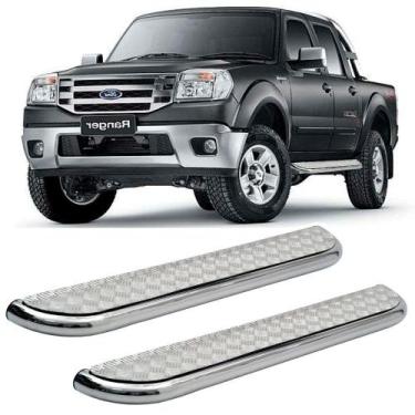 Imagem de Estribo ranger 1998 1999 2000 a 2012 cabine dupla cromado - SOLAR