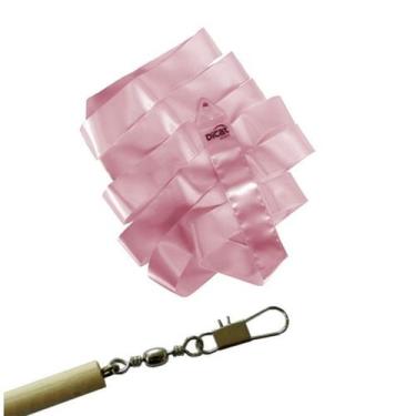 Imagem de Kit Baby Estilete madeira com Fita Cetim 3M Dicat Sports, Rosa bebê