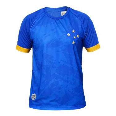 Imagem de Camisa Cruzeiro Classic Gold - Masculino - RetrôMania, M, Azul