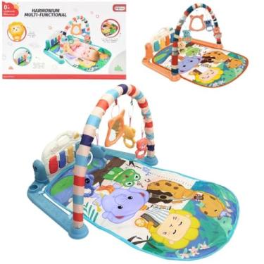 Imagem de Tapete de Atividades Interativo com Piano Musical e Mobile Animais