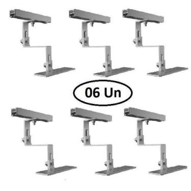 Imagem de Estrutura Suporte Fixador Placa Painel Solar Alumínio E Inox - Perfil 