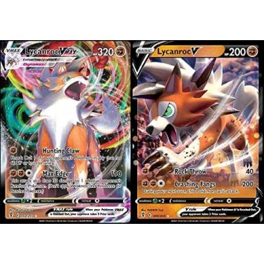 Imagem de Lycanroc V & Vmax - Evolving Skies - Pokemon Ultra Rare Lot - 091/203 & 092/203