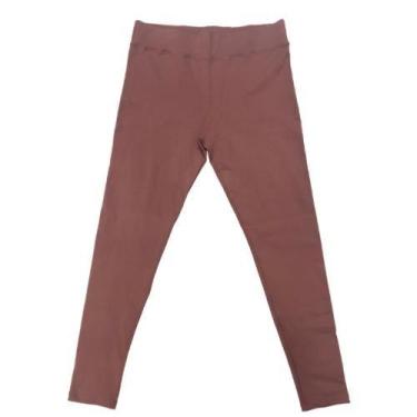 Imagem de Legging Plus Size Poliamida Cintura alta - DisciplinaMF, Marrom, G3