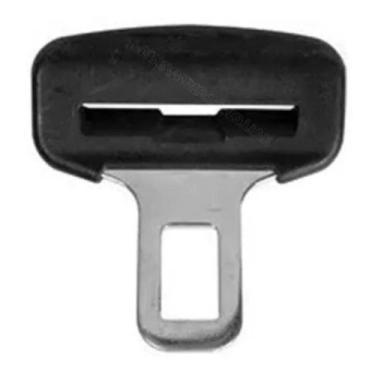 Imagem de Lingueta Fivela Cinto Segurança Universal Ajustável Preto - AMICINTOS