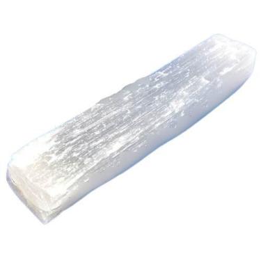 Imagem de Selenita Bastao Medio 14 a 16cm Pedra Bruto Canudo Natural - Cristaisd