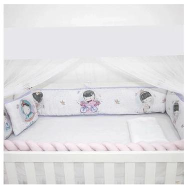 Imagem de Kit para Berço 09  Peças  Americano Baby Amor Menininha Rosa