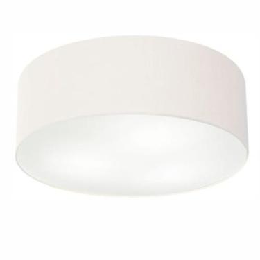 Imagem de Plafon Cilíndrico Vivare Md-3049 Cúpula em Tecido 70x15cm - Bivolt, Br