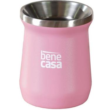 Imagem de Cuia Térmica para Chimarrão Tereré Matte 300ml  - Bene Casa, Rosa