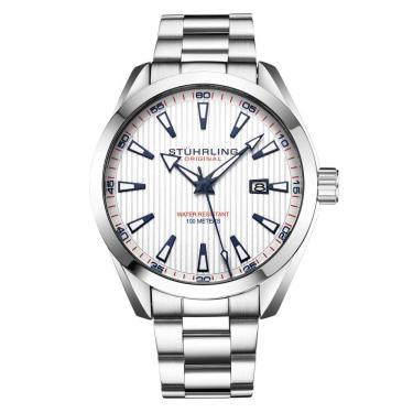 Imagem de Relógio Masculino Stuhrling 3953.3 Quartzo 42mm, Prata