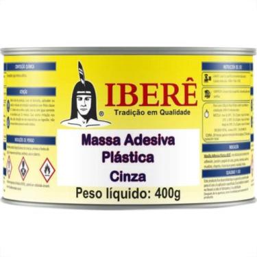 Imagem de Ibere Massa Plastica  Cinza 400 Grs - Kit C/12 Pc