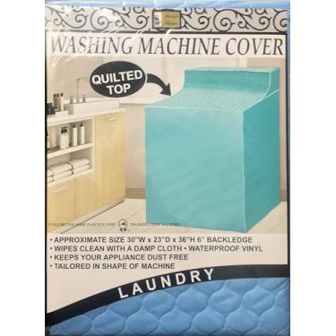 Imagem de Better Home Capa de vinil à prova d'água para máquina de lavar ou secar roupa, proteção contra poeira para aparelho de lavanderia (azul-petróleo)