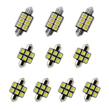 Imagem de 8X-SPEED 10 peças de lâmpada LED interior 5050 chip para Honda Accord MK5 1994–1997 Feito leitura porta-luvas porta-malas espelho viseira de sol luz