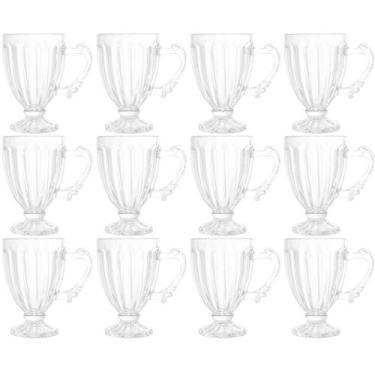 Imagem de Conjunto 12 Xícaras de Café 100ml Cristal Imperial Lyor Taças para Caf