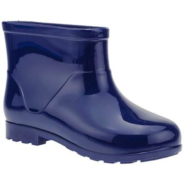 Imagem de Galocha Infantil Menino Bota Borracha Infantil Galocha Chuva Preto e Marinho (Marinho, BR, Criança de 4 a 8 anos, Numérico, 21)