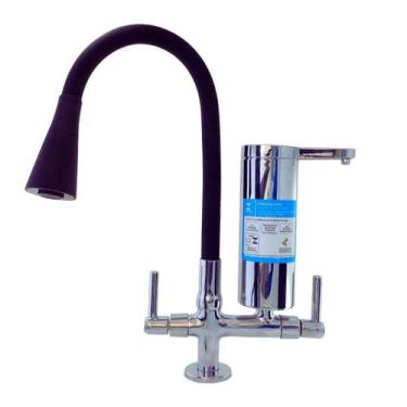 Imagem de 2141 Torneira Gourmet Bica Móvel Com Filtro Copo Fino Para Bancada Pia