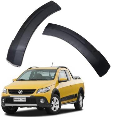 Imagem de Par Moldura Parachoque Dianteiro Volkswagen Saveiro Cross G5 2010 2011