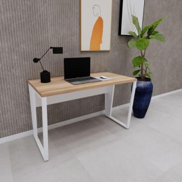 Imagem de Mesa Escrivaninha Industrial 120cm x 60cm Mac Br Pé Metal F5 - F5 Offi