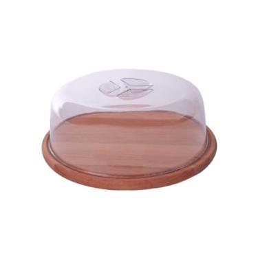 Imagem de Boleira Porta Bolo de Madeira com Tampa Essence - Domama