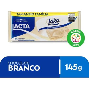 Imagem de Kit c/ 3 Chocolate Lacta Branco Laka 145g