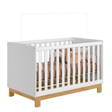 Imagem de Berço Mini Cama 2 Em 1 Quarto Infantil Bebê Q Encanto Slim 4315 - Qmov