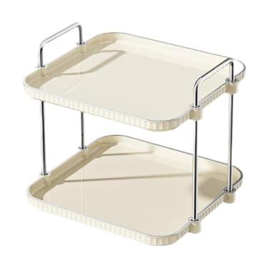 Imagem de Ioensy 2 camadas de de armazenamento prateleira cozinha de caneca moderna bolo de caneca para cafety tableware banquet wedding recepção