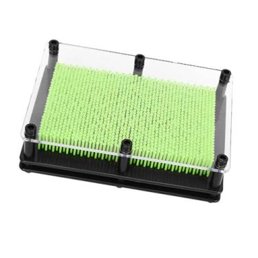 Imagem de 3D Clone Modelo de Mão Plástico Vermelho Verde Pin Art Toy para Crianças Decoração de Escritório (Verde)