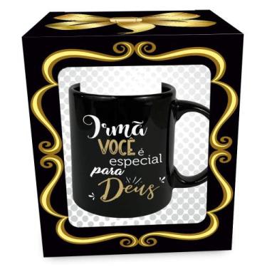 Imagem de Caneca Evangélica Preta Sortida 320mL - Cerâmica Regina