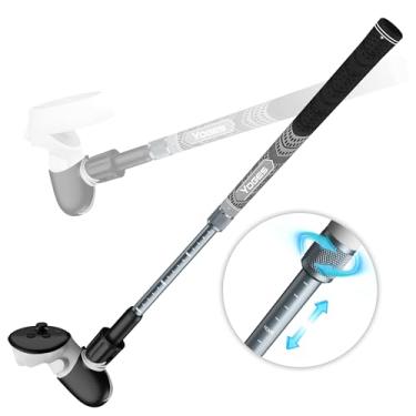 Imagem de YOGES Adjustable Length VR Golf Club Handle for Meta Quest 3S/Quest 3/Oculus Quest 2, 90 Degree Virtual Reality Baseball Controller Attachment, Simulator Real Golf Game (ONLY for Right Controller)