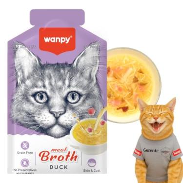Imagem de Wanpy Sopa Caldinho Para Gatos 50g Pato Duck| Petisco Úmido Natural Tipo Sheba Whiskas Fancy Feast