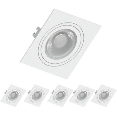 Imagem de 6 Spot Recuado Save Energy Par30 E27 Embutir Quadrado