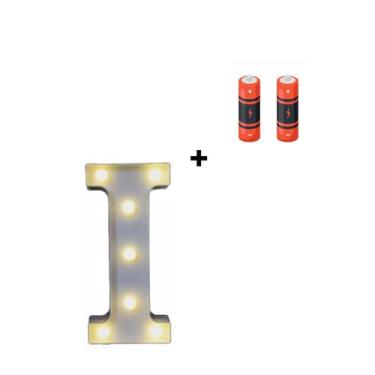 Imagem de Letra Luminária Led 3d Festa Decoração + Pilha Grátis - Partiufesta, I